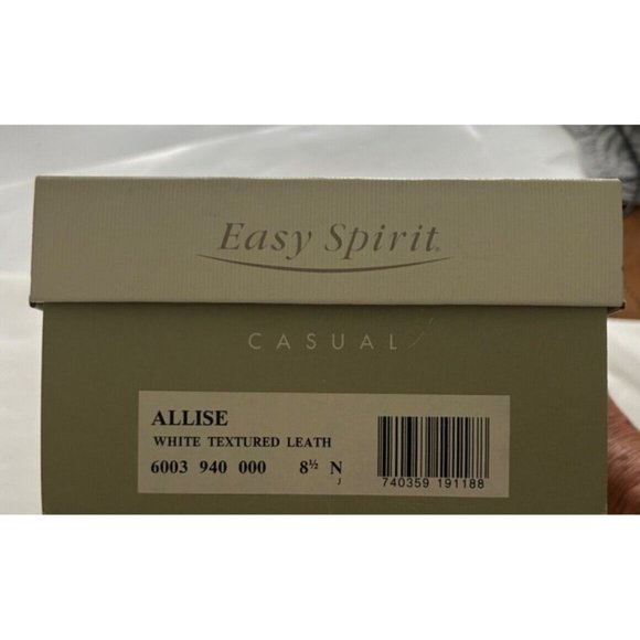 Women's Easy Spirit Allise Sandals Size 8.5 N White Textured Leather - Picture 10 of 10
